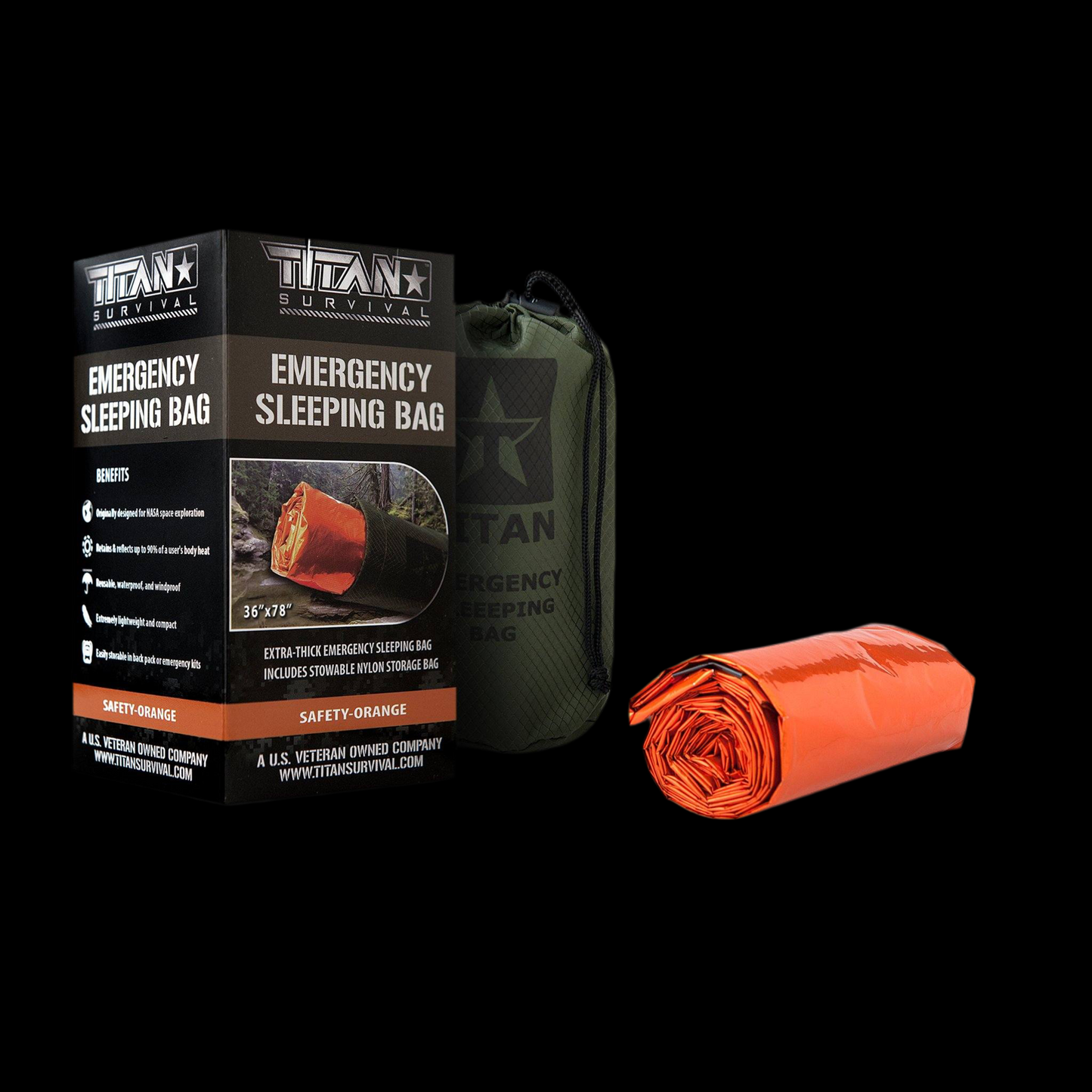 TITAN® Emergency Sleeping Bag | NASA-Grade Survival Bivvy