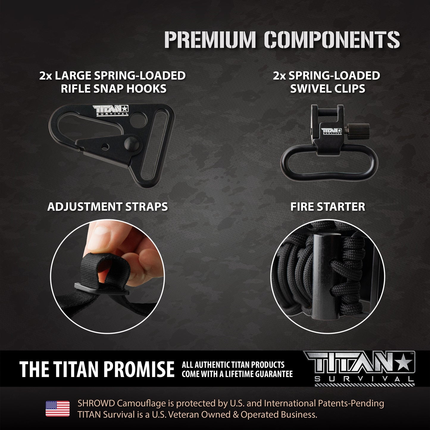 SurvivorCord® Weapon Sling | 2-Point Tactical Fire-Ready System