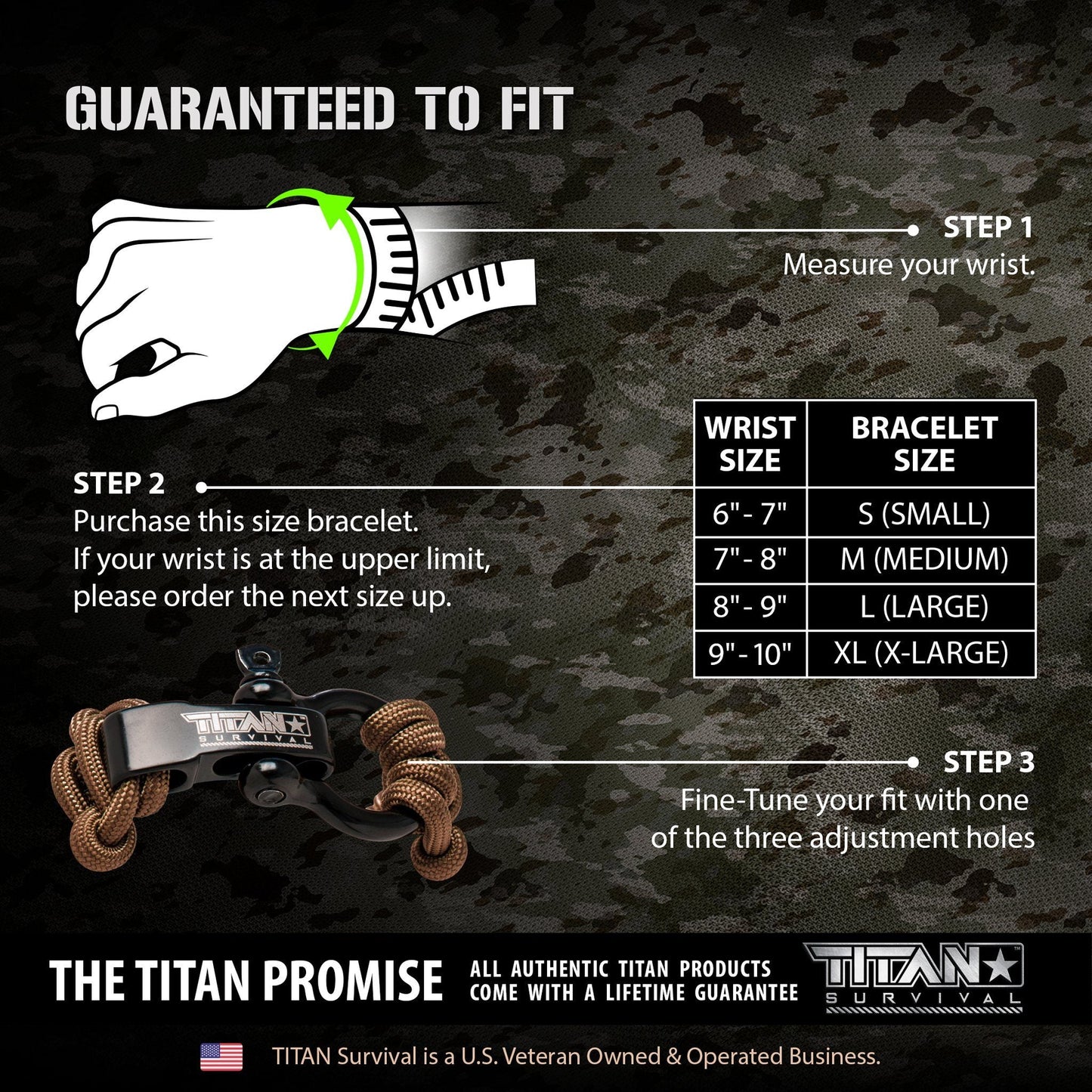 SurvivorCord® Tactical Paracord Bracelet | Trilobite Weave | MIL-SPEC Cordage