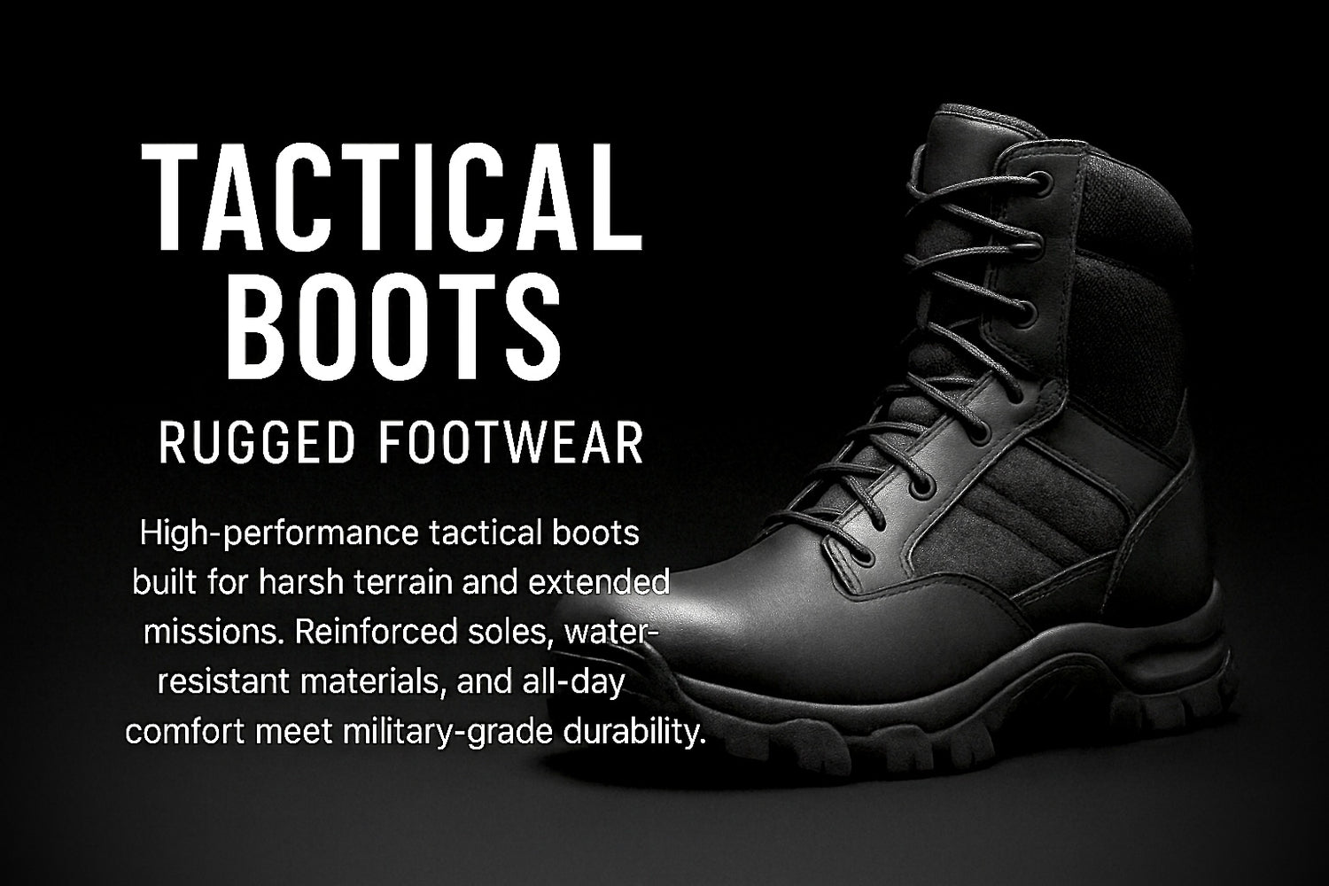 Tactical Boots | Rugged Footwear