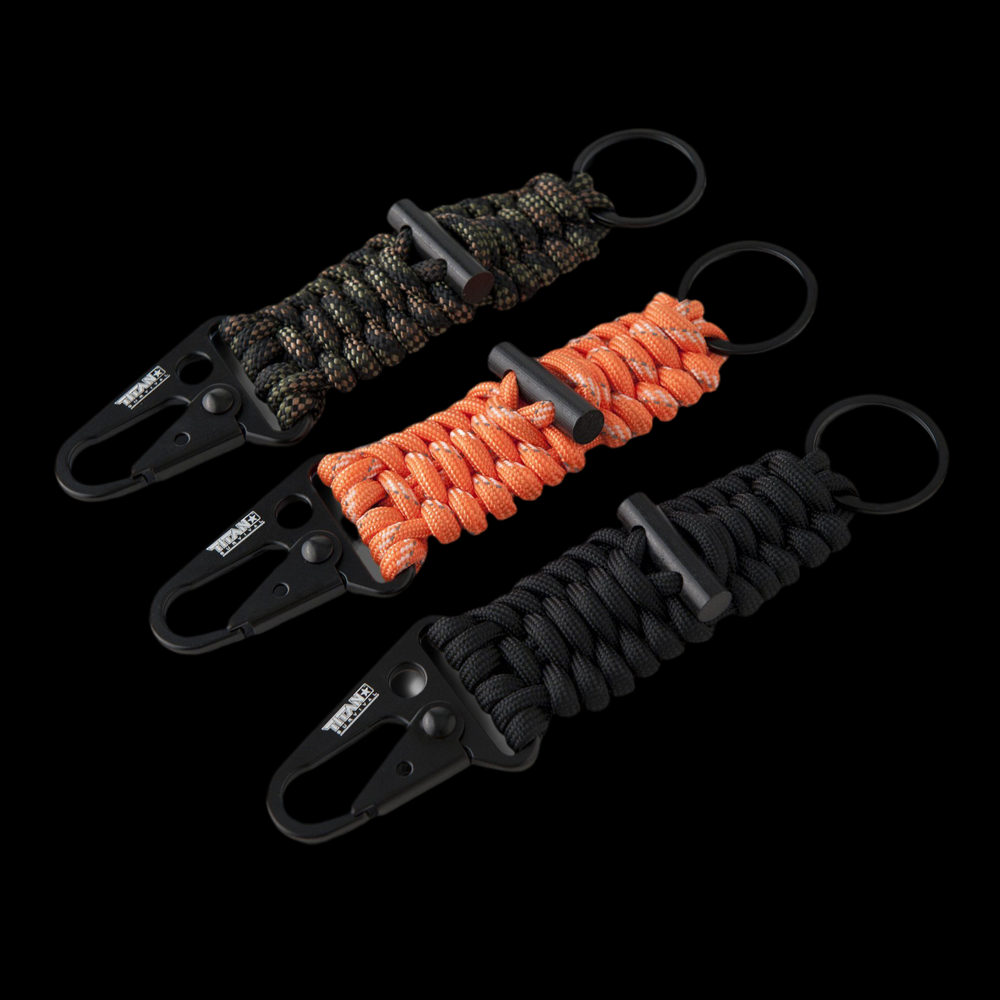 SurvivorCord Paracord Keychains | 3-PACK