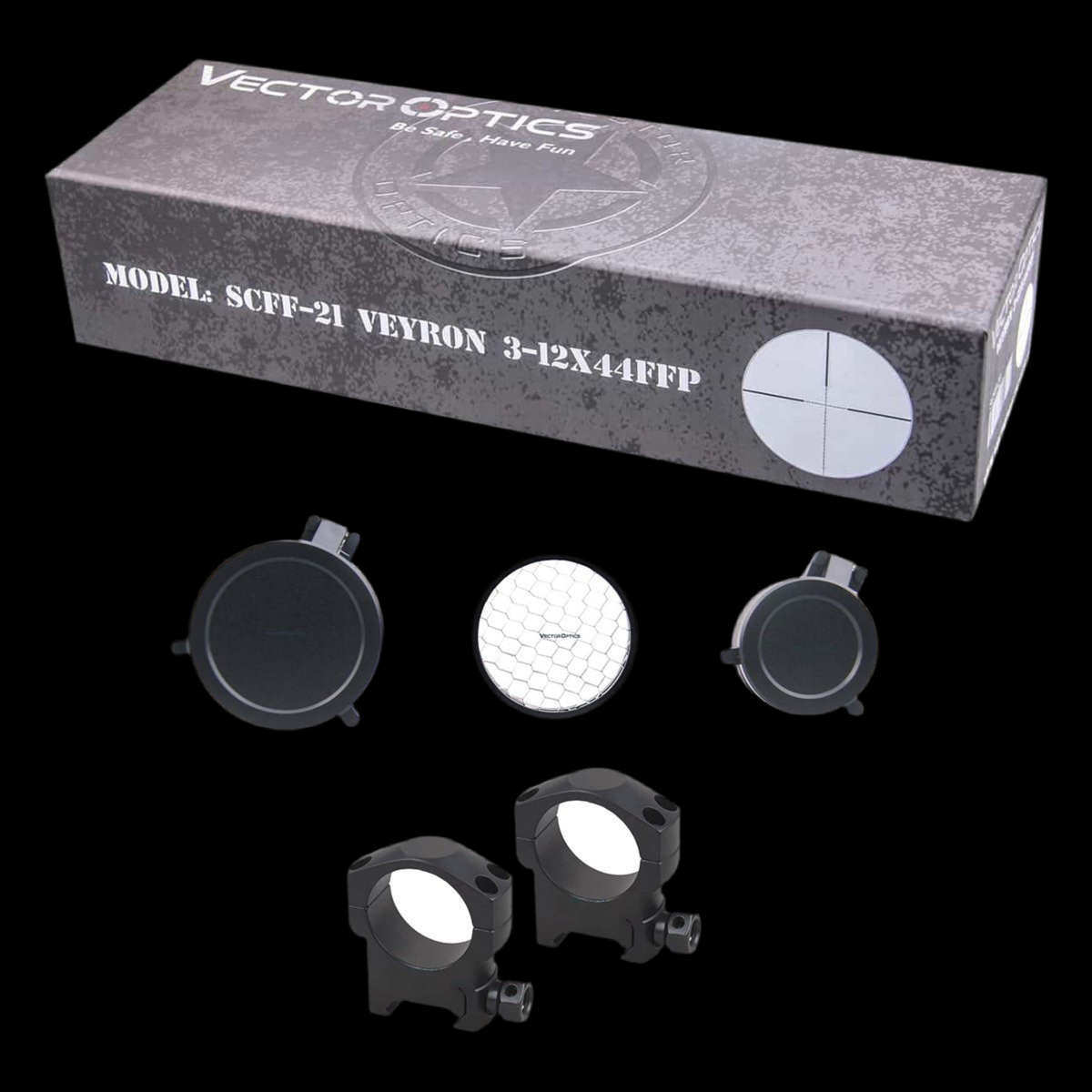 Veyron 3–12x44 FFP | Ultra Short Tactical Riflescope