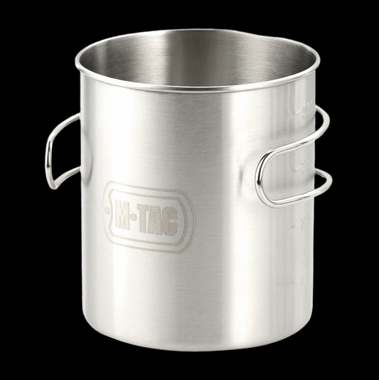 M-Tac Folding Handle Mug | 17oz Stainless Steel Camp Cup