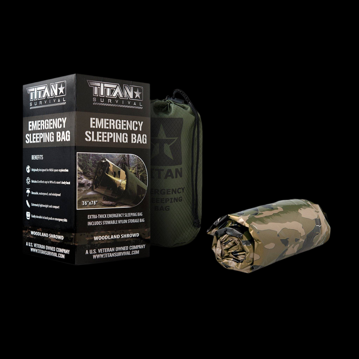 TITAN® Emergency Sleeping Bag | NASA-Grade Survival Bivvy