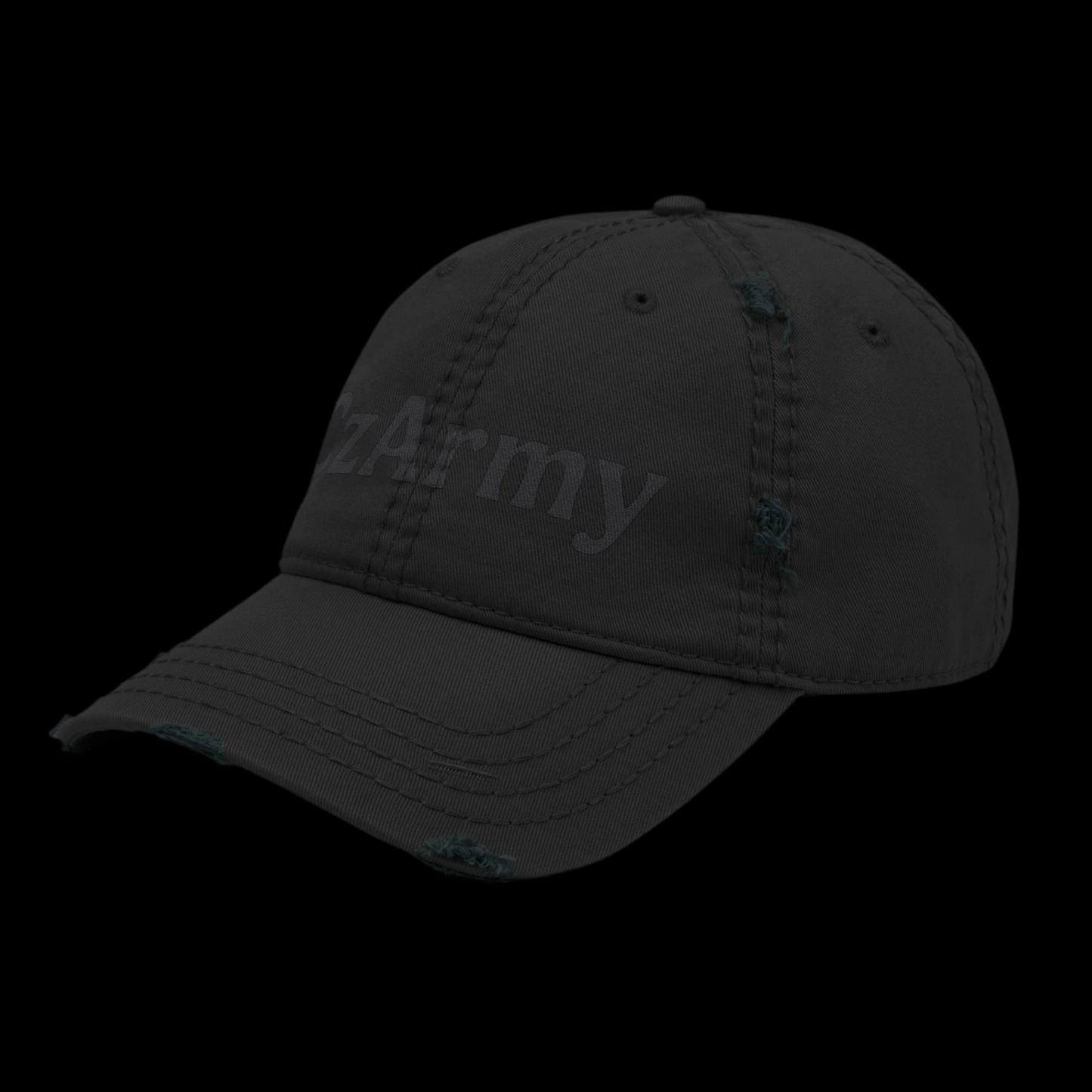 CzArmy™ Distressed Tactical Hat | Dark Edition