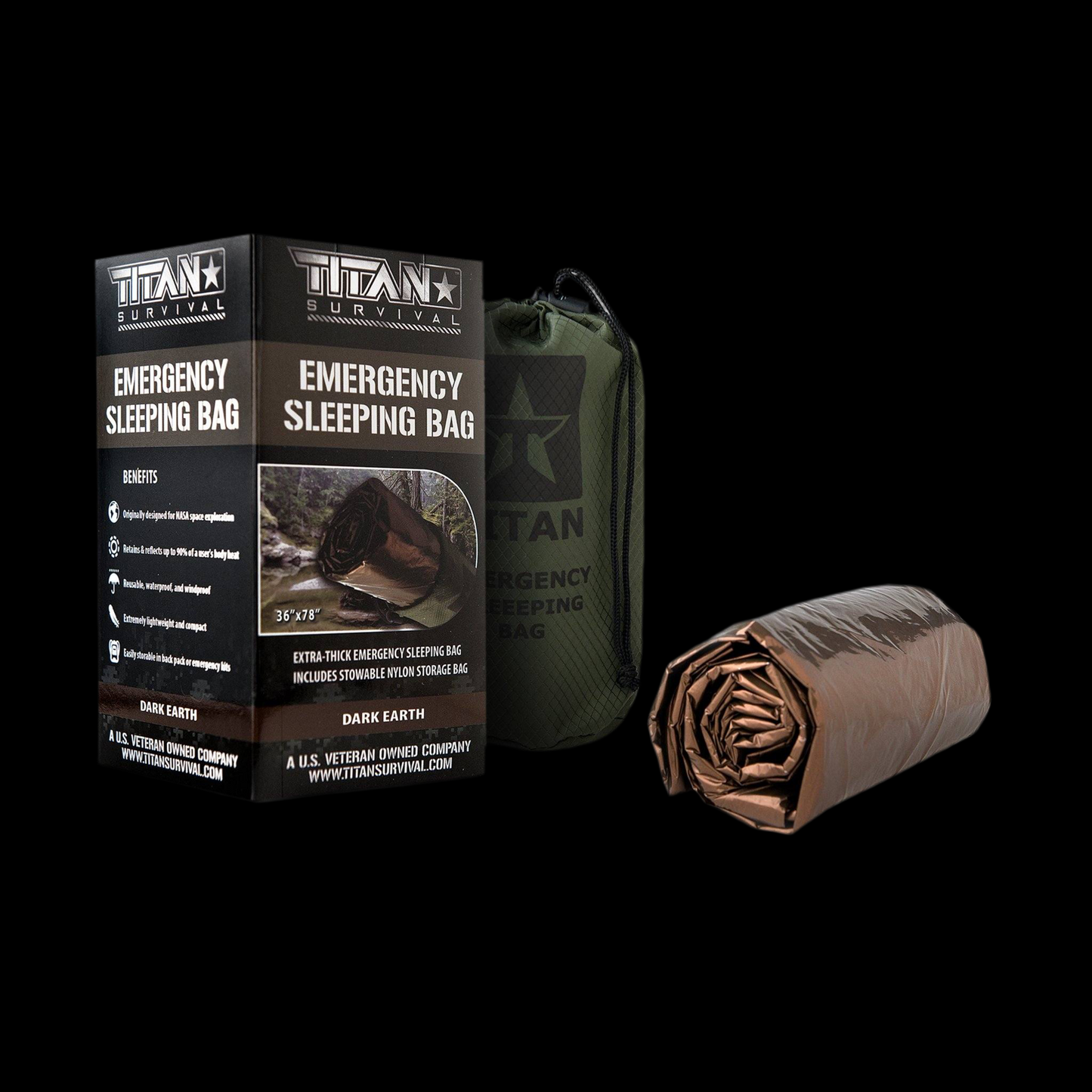 TITAN® Emergency Sleeping Bag | NASA-Grade Survival Bivvy