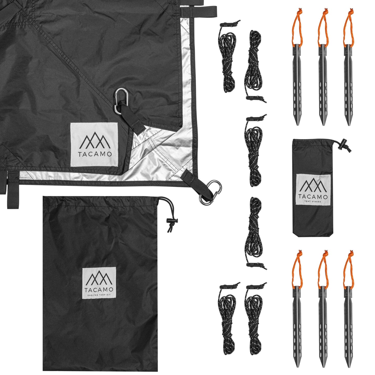 TACAMO Shelter Tarp | Bushcraft Reflective Survival Cover | 8x8 FT
