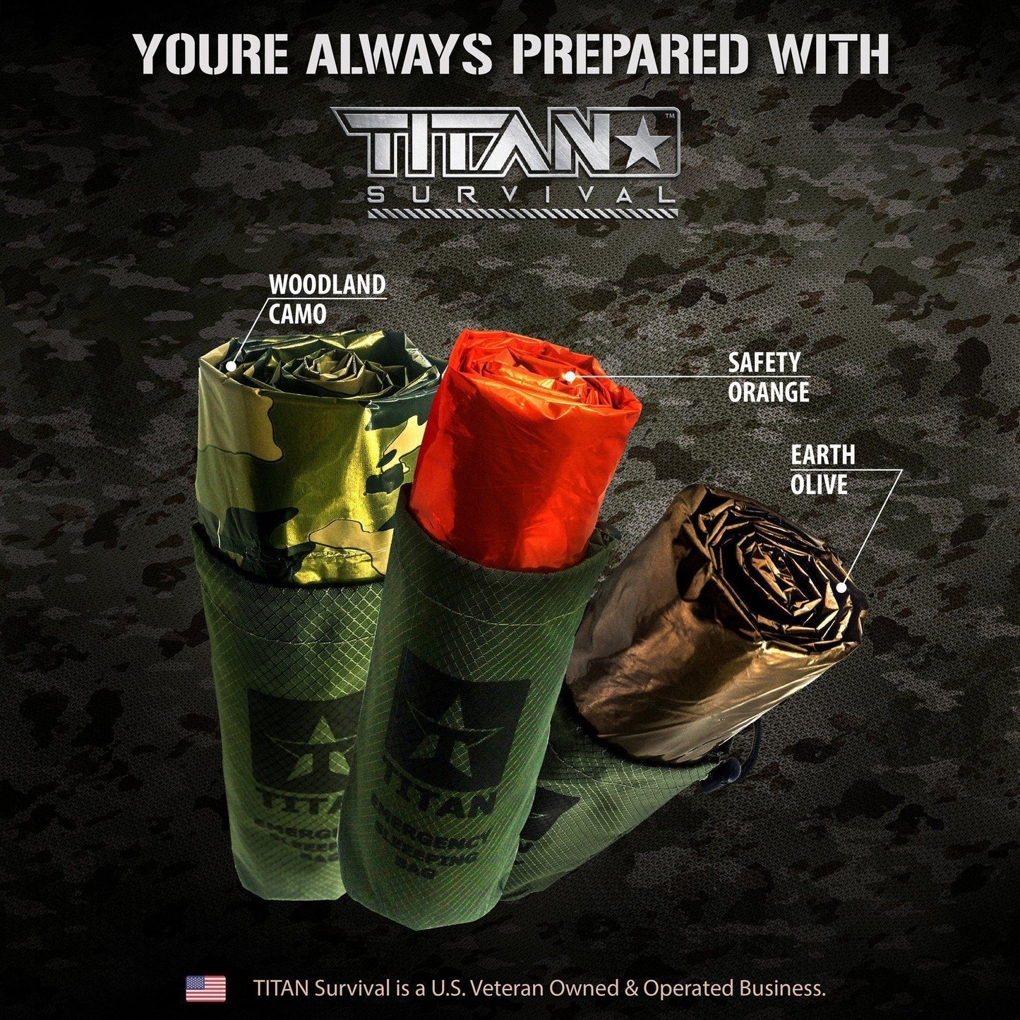 TITAN® Emergency Sleeping Bag | NASA-Grade Survival Bivvy