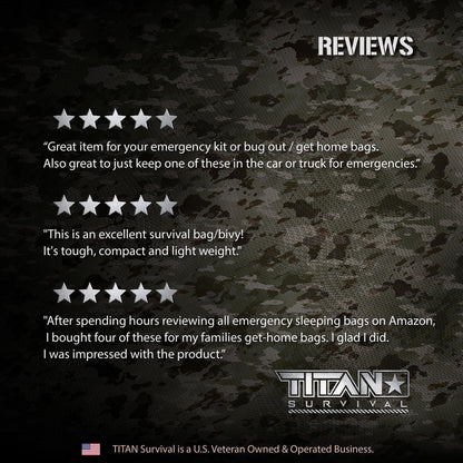 TITAN® Emergency Sleeping Bag | NASA-Grade Survival Bivvy