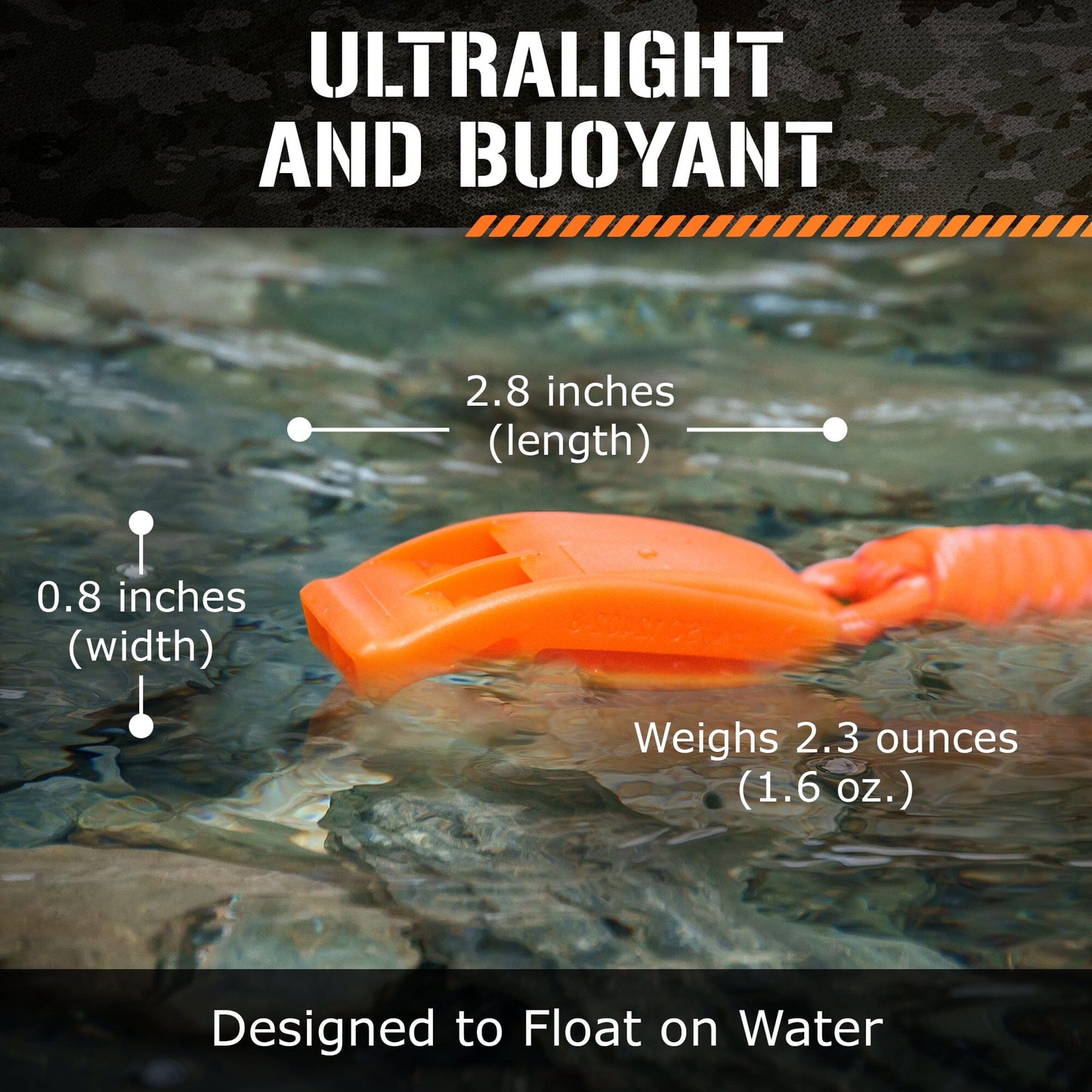 Emergency Whistles | 2-Pack Survival Signal Kit