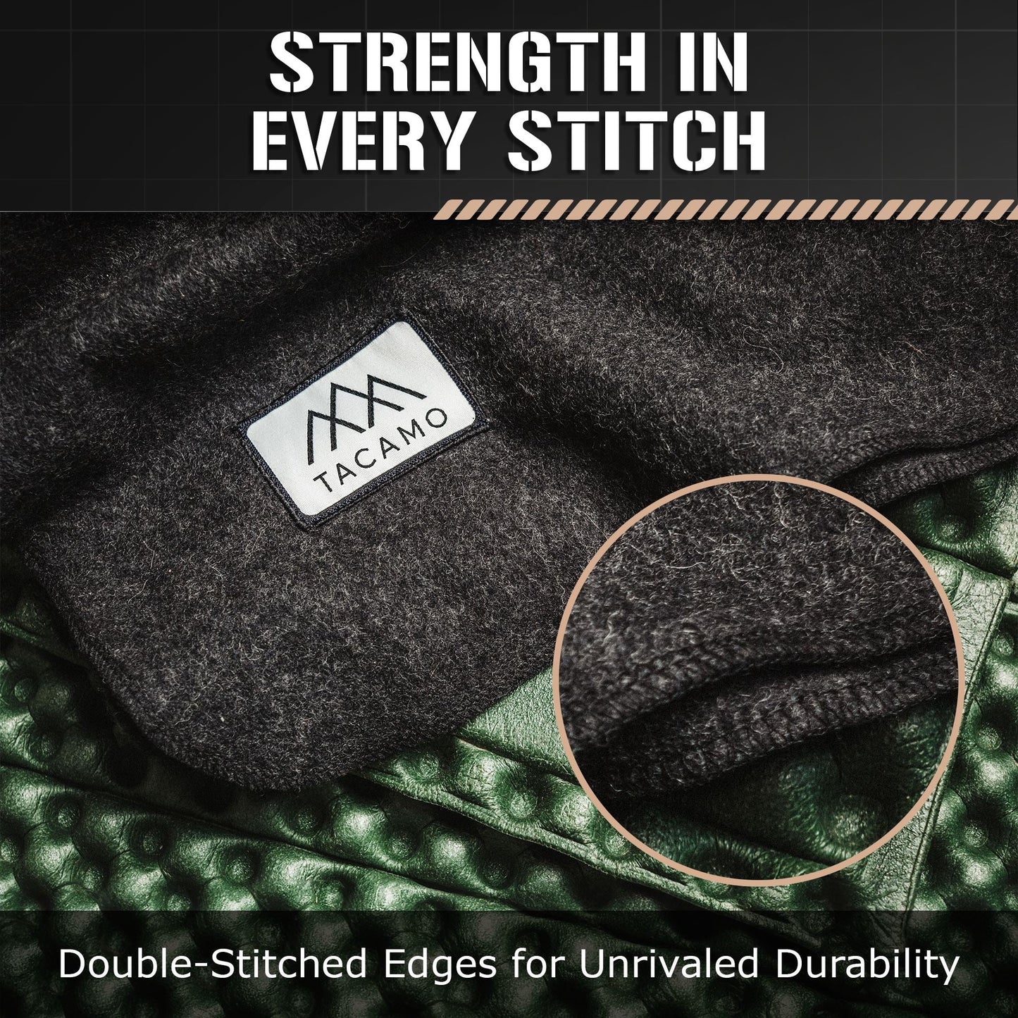 TACAMO® Military-Style Wool Blanket | 80% Recycled Wool | Tactical Thermal Gear