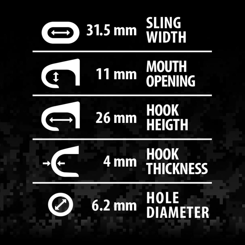 HK-Style Tactical Snap Hooks | 5-Pack Utility Attachment Clips