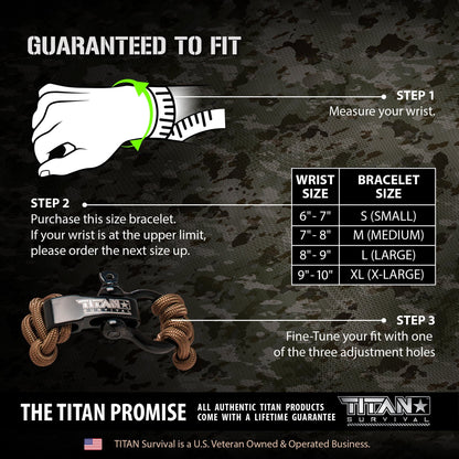 SurvivorCord® Tactical Paracord Bracelet | Trilobite Weave | MIL-SPEC Cordage