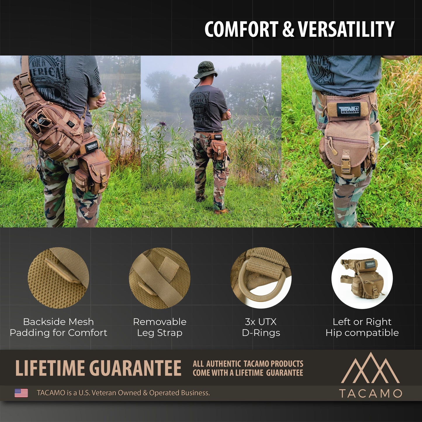 TACAMO HB10 | 10L Tactical Drop Leg Bag